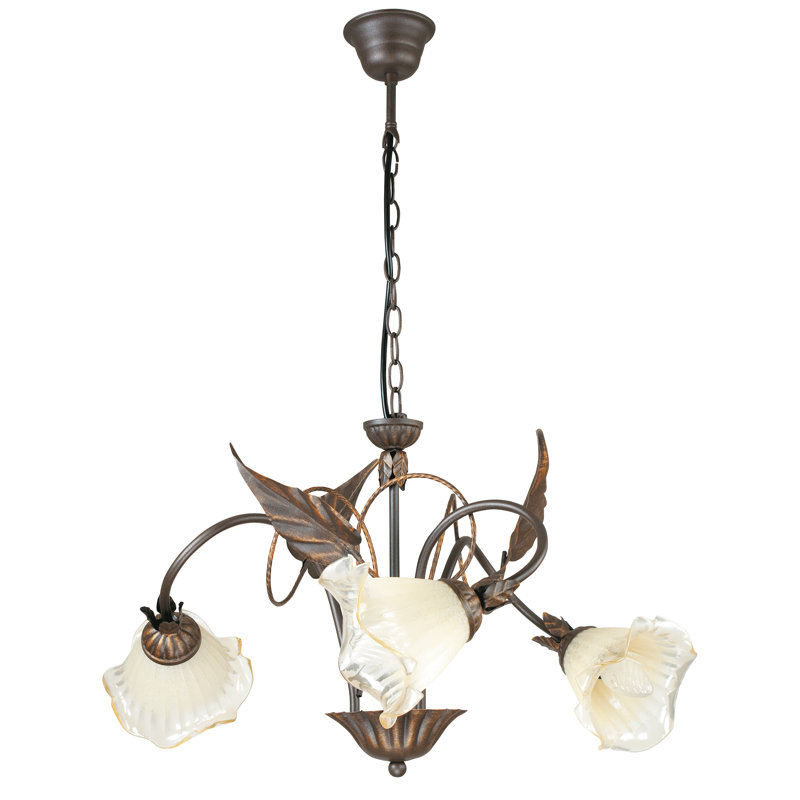 Dolphin 3 - Light Shaded Chandelier