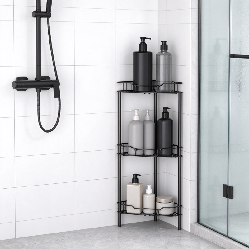 Freestanding Shower Caddy, Stainless Steel