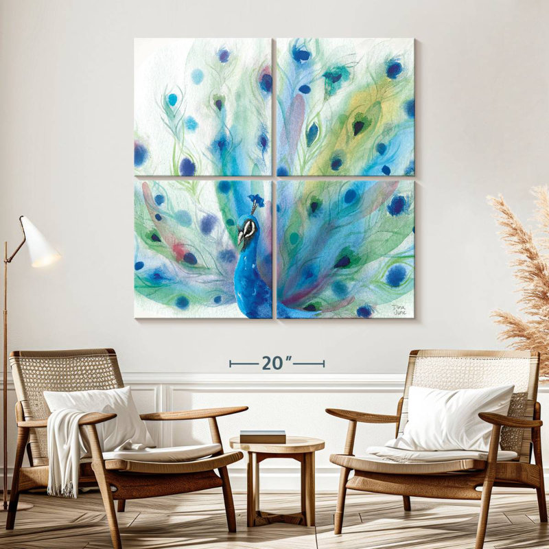 Brampt Peacock Glory, 57" H x 57" W
