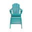 Chaise Adirondack pliante en plastique avec repose-pieds Laguna-589110750