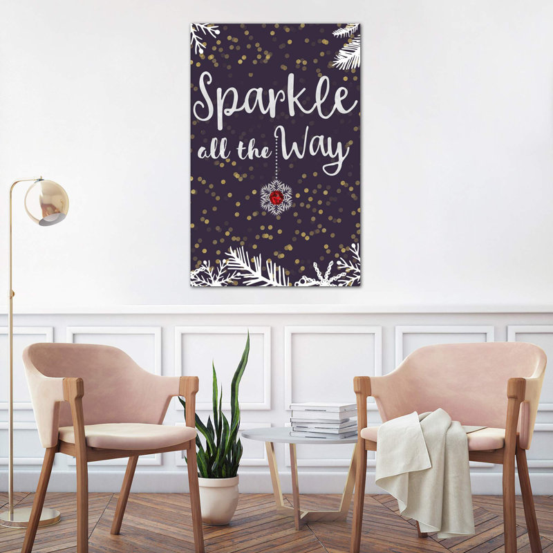 Sparkle All The Way II by Linda Birtel - Wrapped Canvas Print, 66.04 cm H x 45.72 cm W x 1.91 cm D