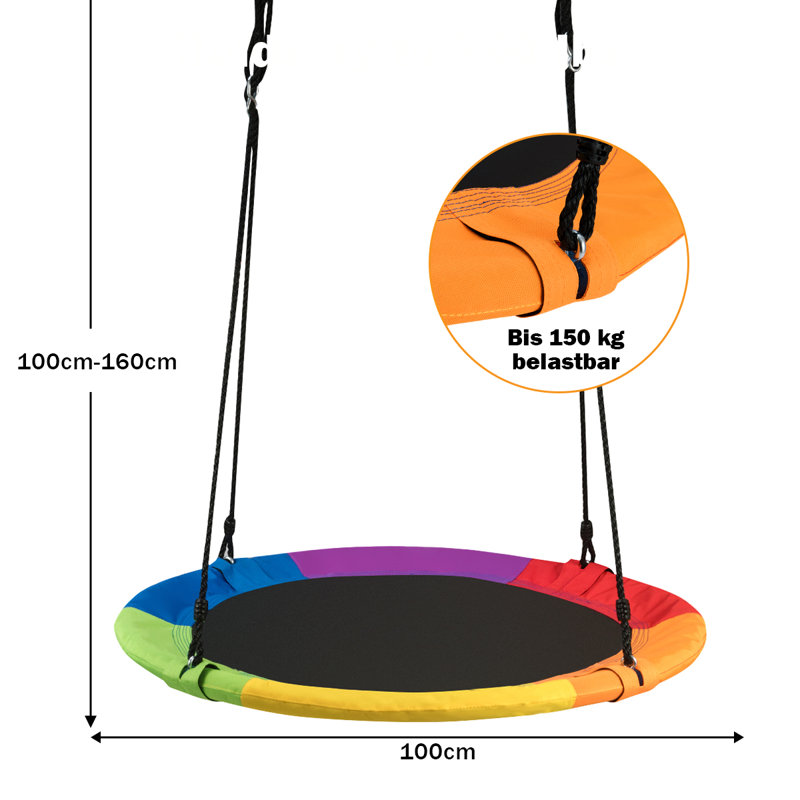 Freeport Park Noam Web / Saucer Swing Swing Seat with Mounting Hangers