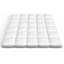Coussin-plateau surmatelas Macy - peluche et support pour piquage à carreaux cloisonnés couette et canard lit avec matelas en plumes avec gousset et housse en coton-320450331-350217772