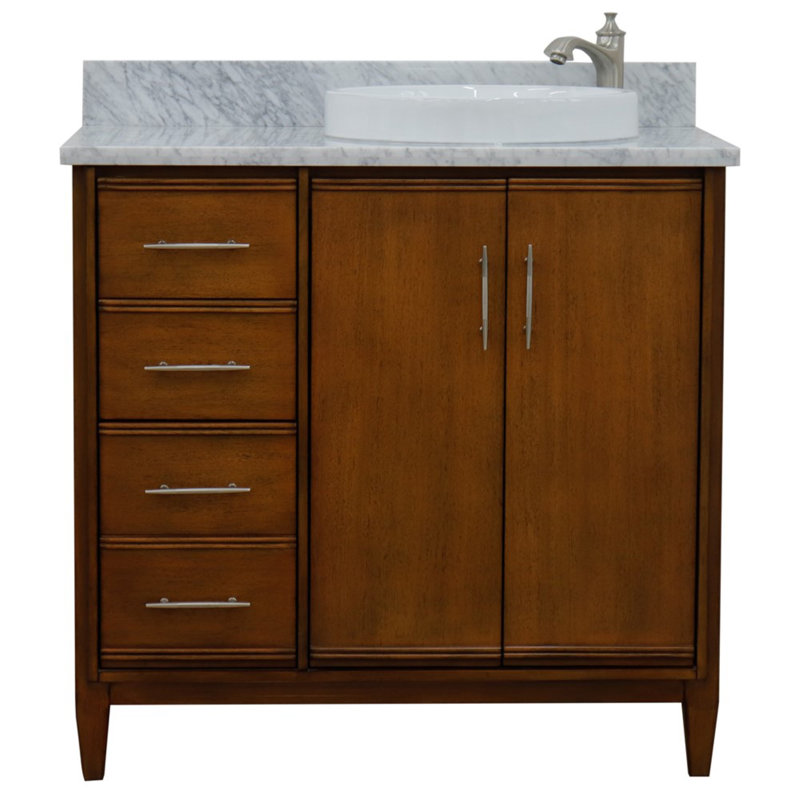 Ensemble de meuble-lavabo simple 37 po, Gris clair