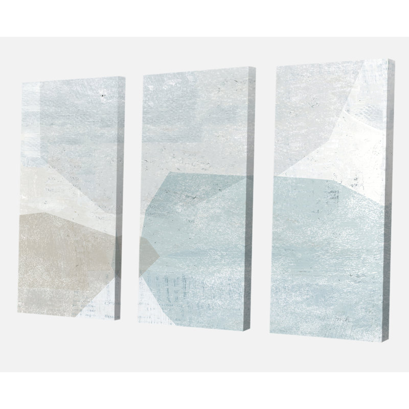 «Gray and White Collage II», impression à multiples images sur toile tendue, H 40 po x l 60 po x P 1 po