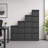 Multi-Size Metal Vertical File Cabinet Set