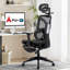 Swivel Ergonomic Mesh Office Chair With Footrest Adjustable Backrest Lumbar Support