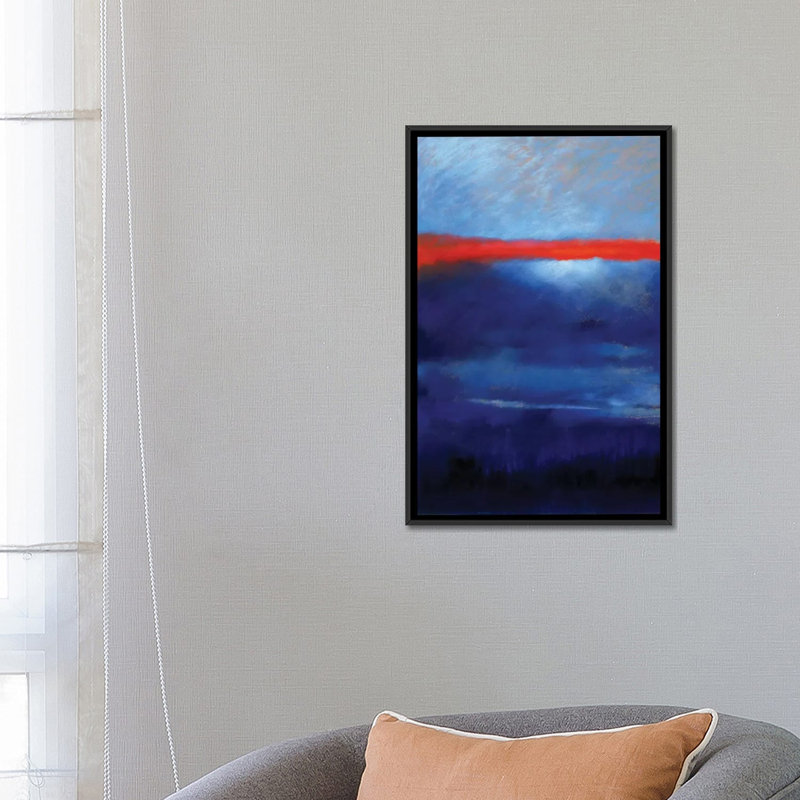 « beauté », impression sur toile, H 26 po x l 18 po x P 1,5 po, Toile avec cadre noir, Pas de tapis