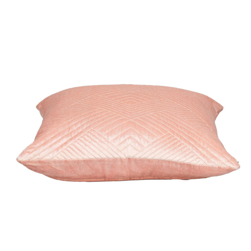 Coussin décoratif carré, Rose transitionnel matelassé