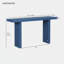 Console en placage de chêne bleu marine avec art sculpté pour le vestibule, le couloir et le salon-1543272498