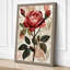 Crimson Rose Study Botanical - Wrapped Canvas-77462438-77462447