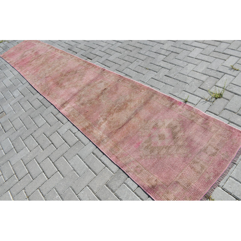 Tapis de couloir beige beige rétro idéal pour les couloirs et les escaliers avec un magnifique motif de tapis Herki