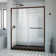Infinity-Z 60" W x 30" D x 74.75" H Semi Frameless Rectangle Tub Enclosure with Towel Bar and Base Included