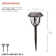Brown Solar Powered Integrated LED Metal Pathway Light Pack