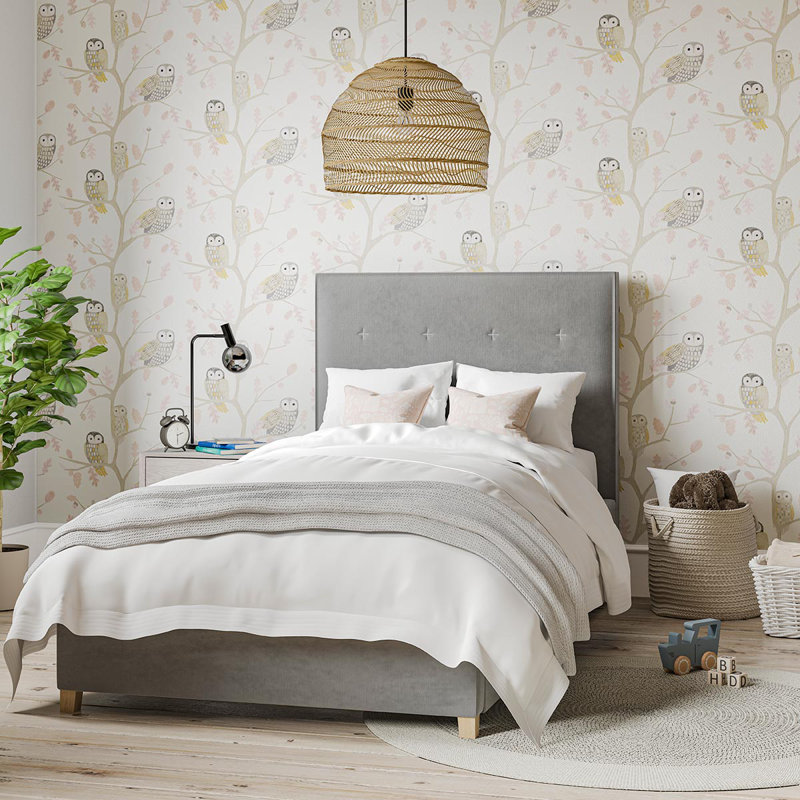 Little Owls Wallpaper, Powder
