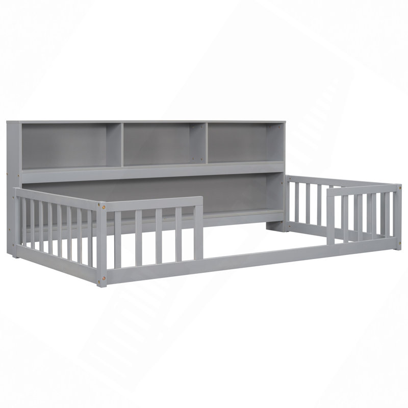 Jiah Yes Bed, Twin, Gray