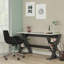 Bureau d'étude moderne avec nombreuses tablettes, anthracite et blanc, 55,1 po x 28,7 po x 23,6 po | 100% aggloméré, solution de rangement élégante pour le bureau à domicile et les espaces d'étude | Conception élégante en noir et blanc, fonctionnelle et contemporaine-316536617