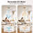 42" Modern Ceiling Fan with Light & Remote, High-Airflow Reversible DC Motor, 3-Color Memory LED, Gold Ceiling Fan with White Blades for Farmhouse Transitional Bedroom Small Rooms Home Offices-1536373065-1536373068