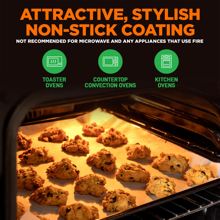 Nutrichef Non-Stick Baking Sheets, Professional Cookie Pan Aluminum Bakeware with Cooling Rack