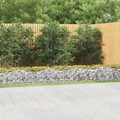 Avaiah Silver Metal Fence Panels Included