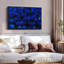 Floral et botanique «Royal Blue Roses Wall Art»-101780089