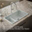 Évier de cuisine à double cuve grande / moyenne L 33 po x l 18,75 po Iron Tones-6918509