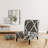 Minimalist Graphics V - Transitional Upholstered Slipper Chair