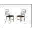 Ensemble de salle à manger 7 pièces blanc antique avec table extensible et chaises à dossier échelle pour une élégance classique