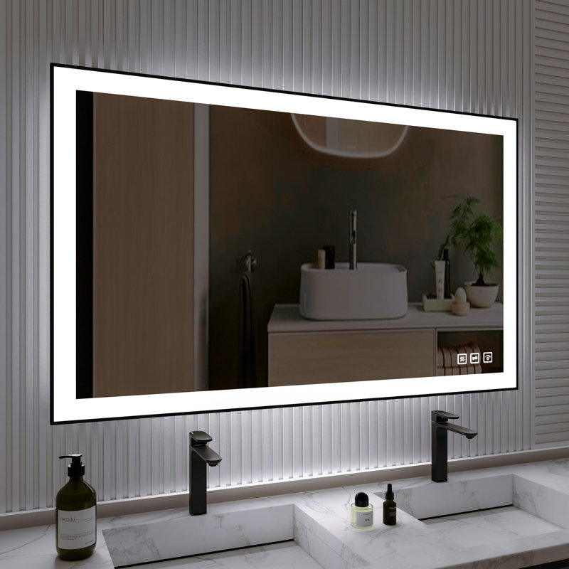 Aluminum Flat Mirror, 55" H x 30"W