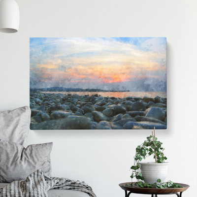 A Pebble Beach - Wrapped Canvas