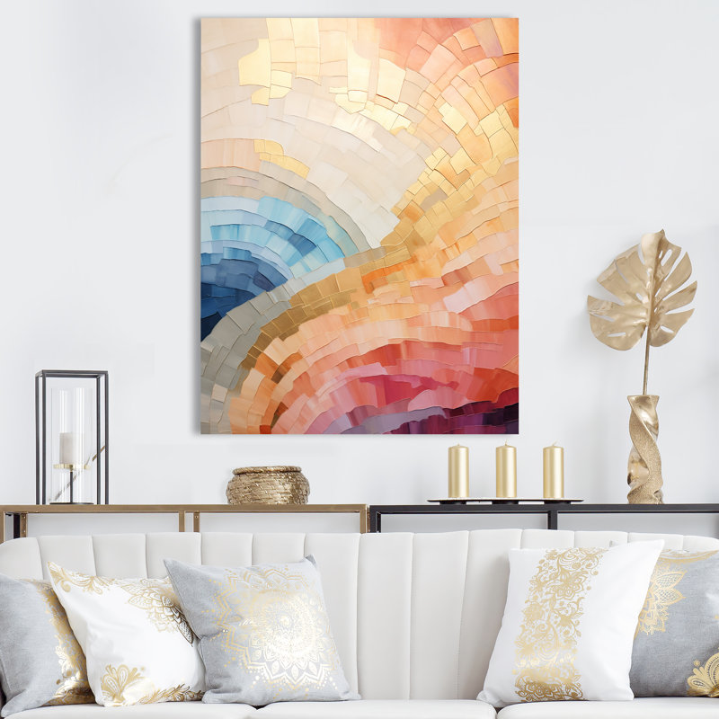 Minimalisme en harmonie II sur toile, Toile tendue, H 32 po x l 16 po x P 1 po
