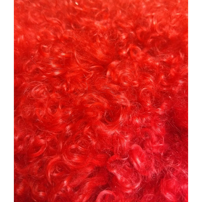 15" X 25" Lambswool Down Throw Pillow, Red, 17" X 27"
