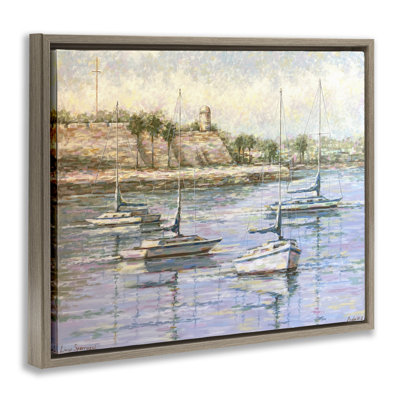«The Mighty Fortress and Boats Floater», art mural par Linda Sperruche
