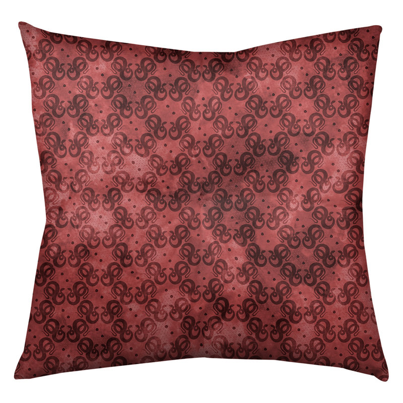 Coussin de sol Katelyn Elizabeth, 26 po x 26 po, Rouge