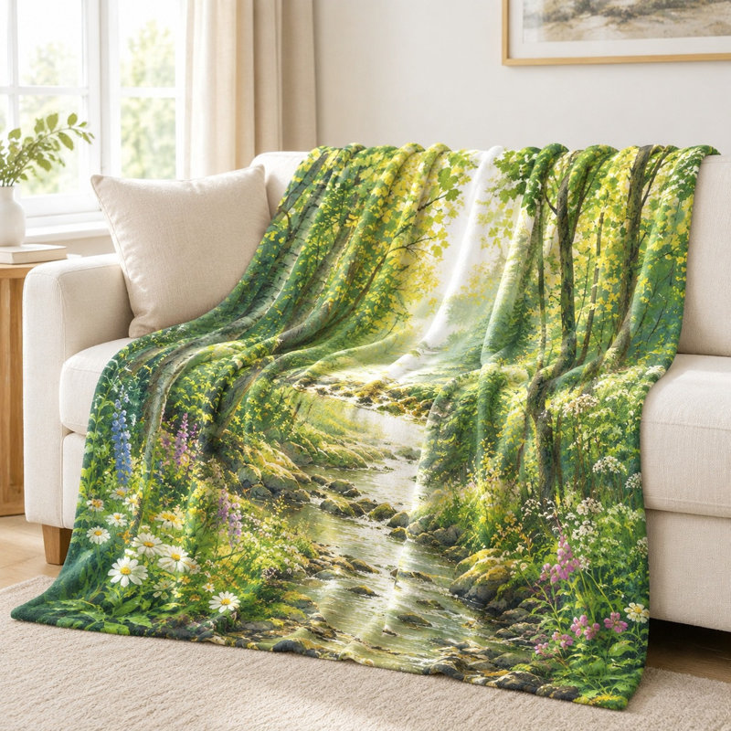 Coussin Forest Stream, L 50 po x l 40 po