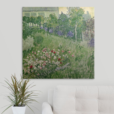 « daubignys jardin, 1890 » par vincent van gogh, reproduction d’art