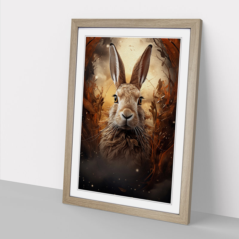 Hare Digital Art - Framed Print