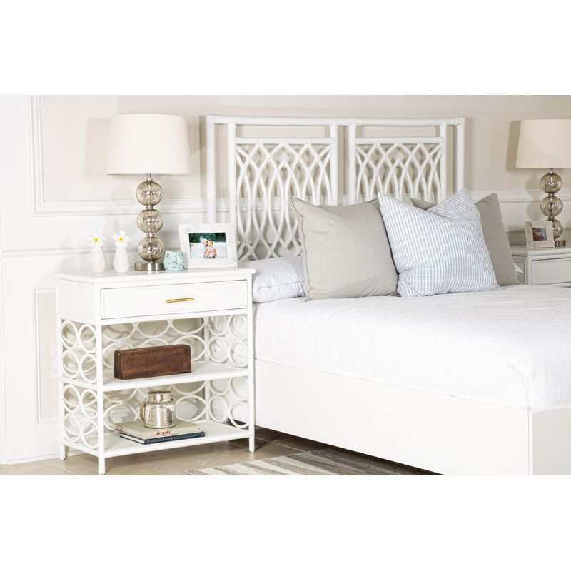 Haskins Platform Bed, Queen, White