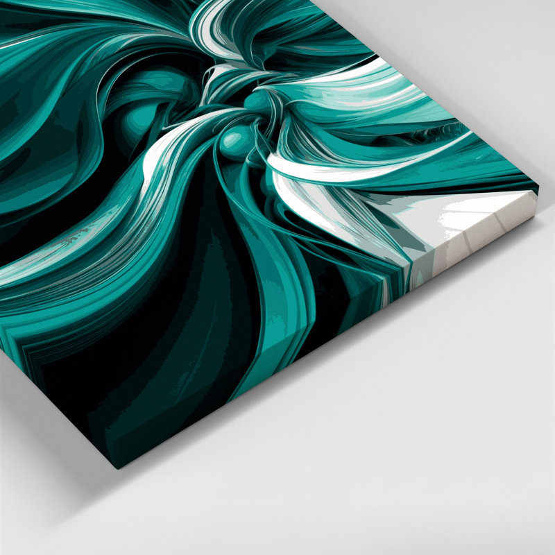 Art numérique sur toile, abstraction numérique 59, H 16 po x l 16 po