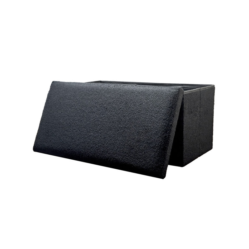 Repose-pieds avec rangement 30 "noir Boucle
