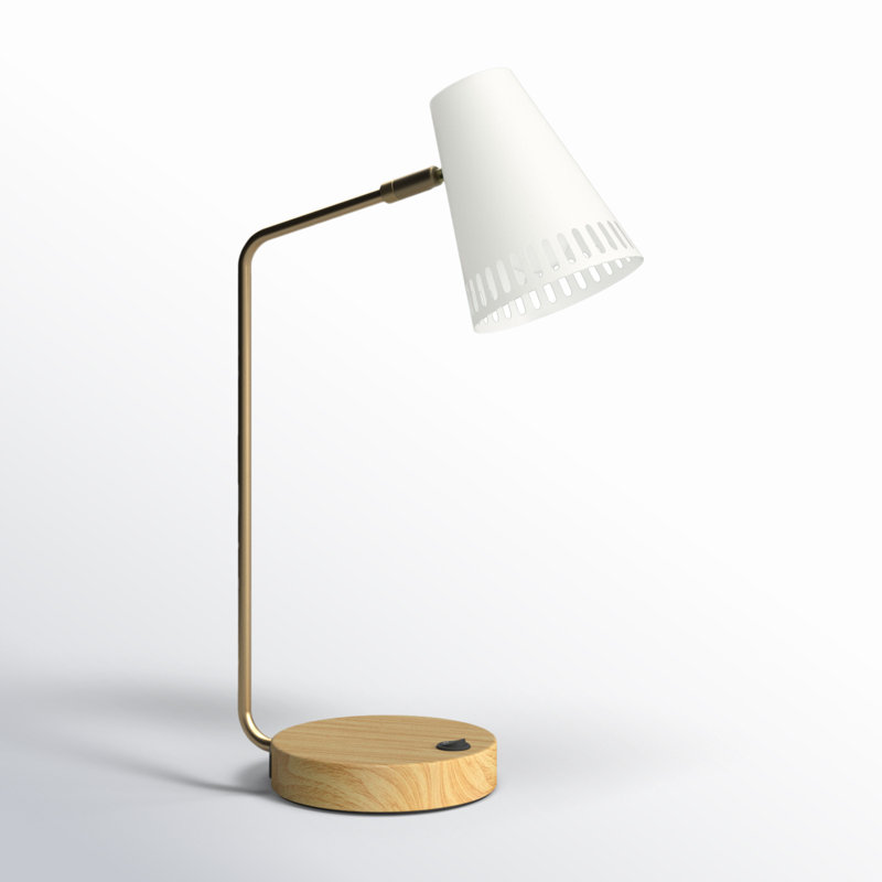 Lampe de table de travail Iago, Blanc