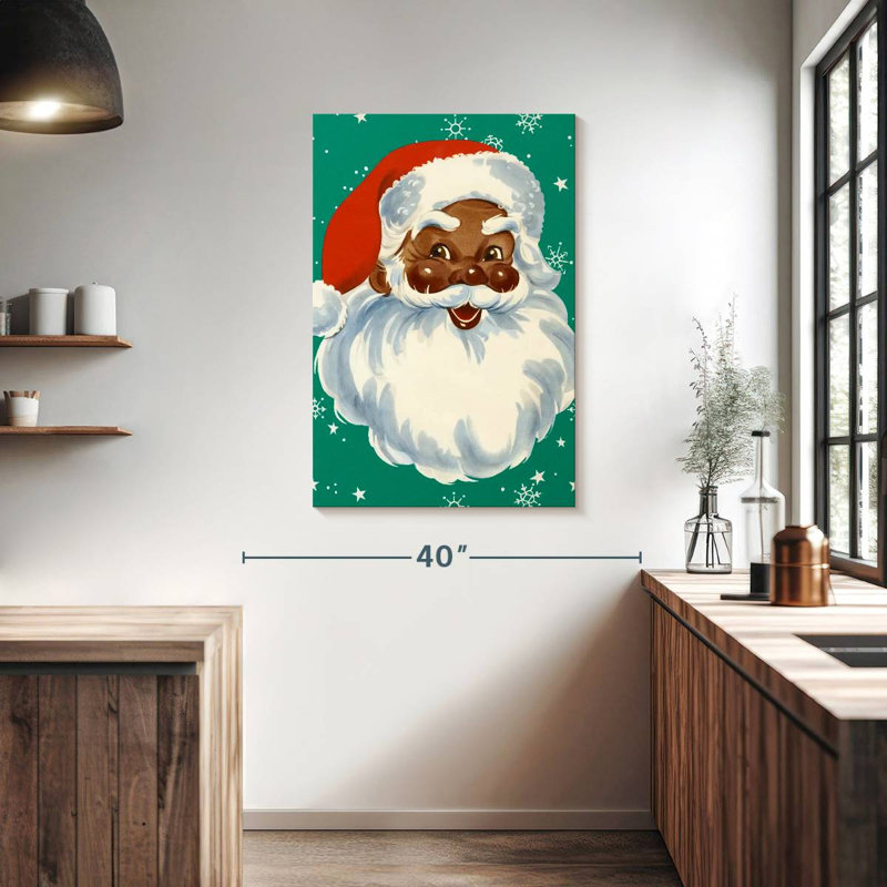 Père Noël noir Lelend, H 39 po x l 26 po