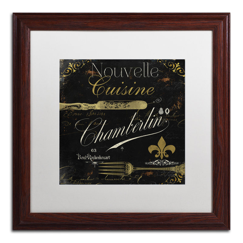 Jadaya «La Cuisine IV», affiche vintage encadrée, H 16 po x l 16 po x P 0,5 po, Blanc