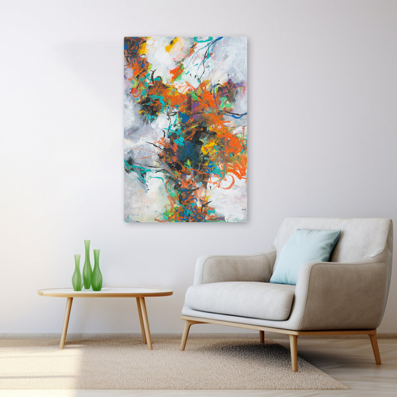 Fracture - Art abstrait, H 48 po x l 32 po