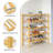 Bamboo Stackable Shoe Rack – Natural Wood Entryway Storage Organizer-826820244