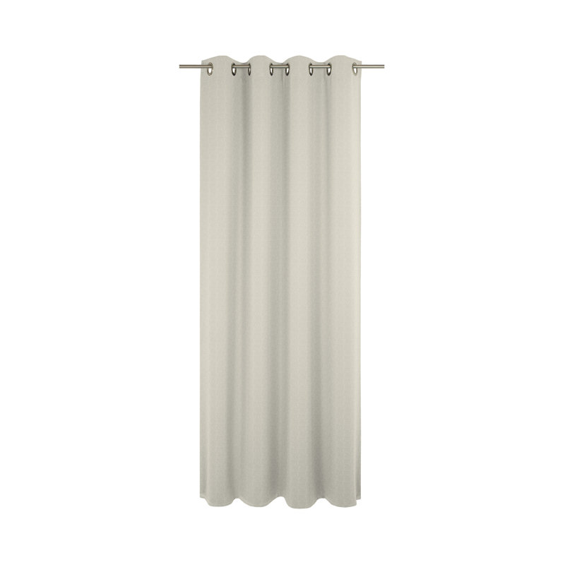 Pearce Semi Sheer Curtain Single Panel, 145cm Width x 132cm Drop, Cream