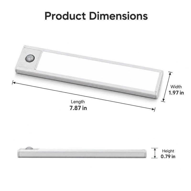 3-Color Motion Sensor Under Cabinet Light