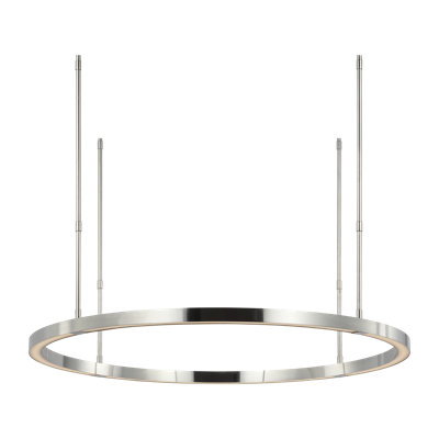 Mick De Giulio Stagger X-Large Ring Chandelier in Nightshade Black with Acrylic shade
