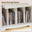 Grande table de bout avec support pour tourne-disque et support audio