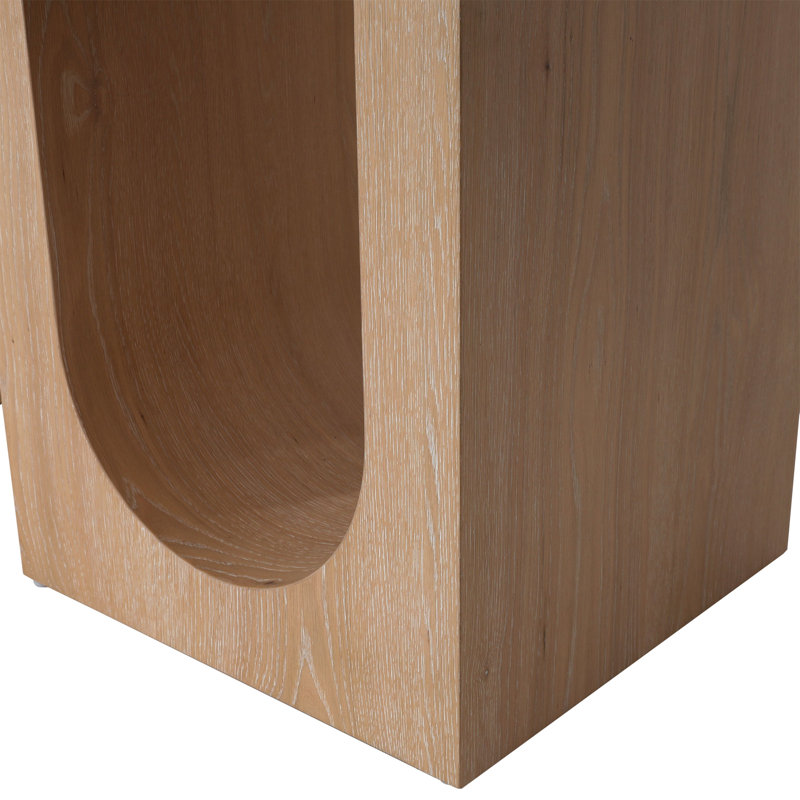 Table de salle à manger en chêne massif 83,8 "June